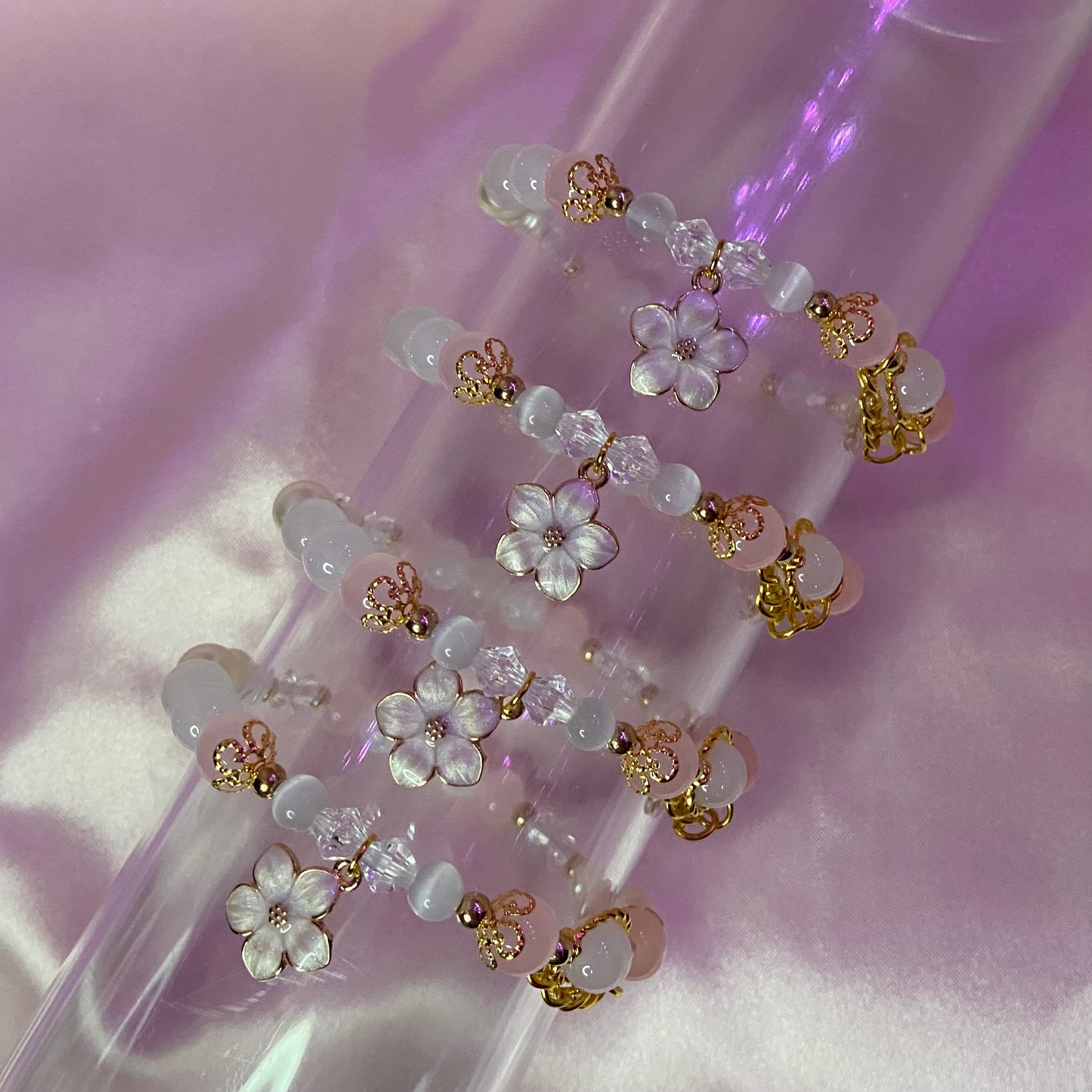 White Pink Spring Flower