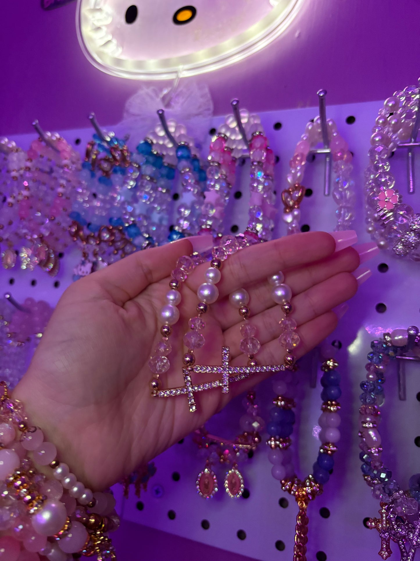 Gold Rhinestone Cross