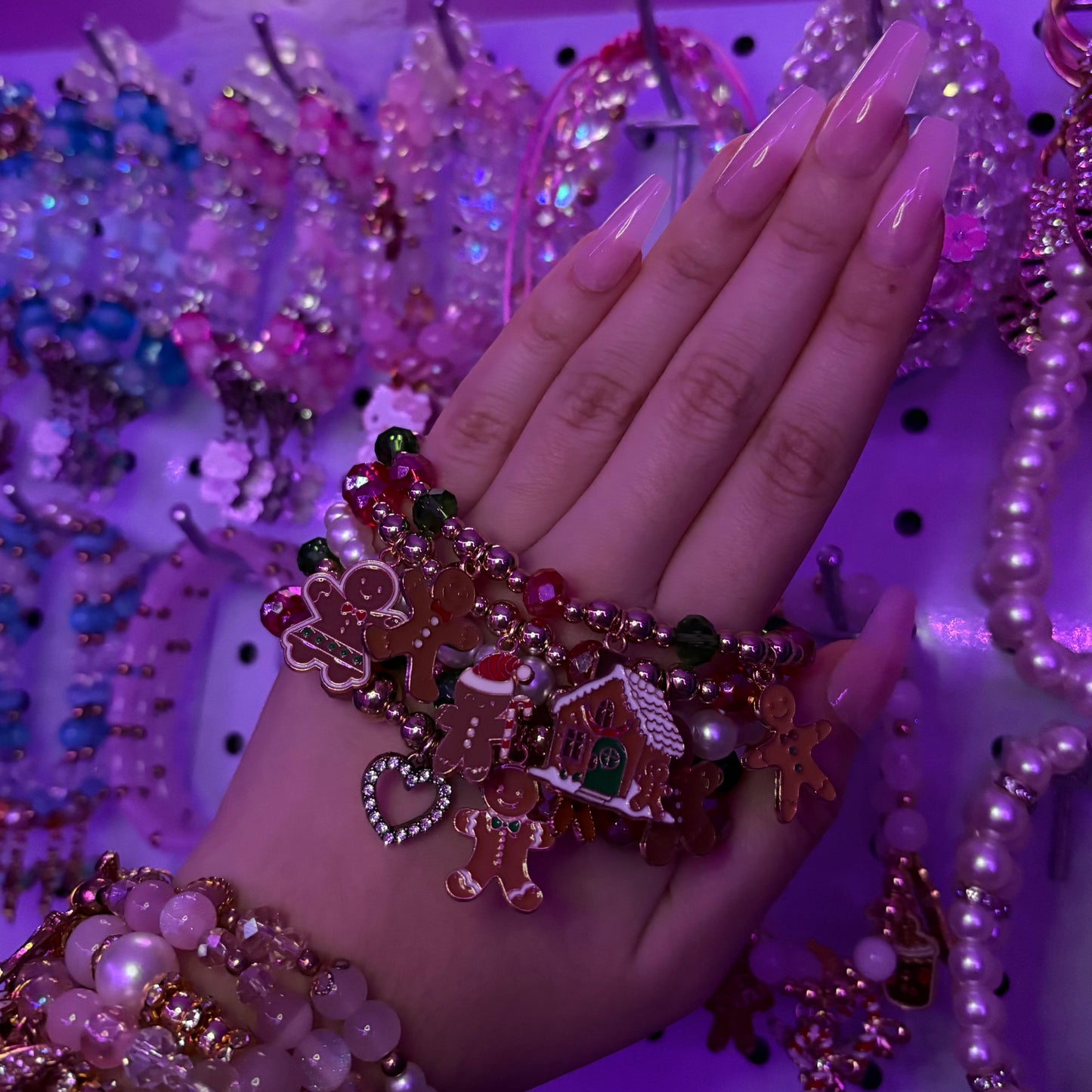 Gingerbread Bracelet Stack
