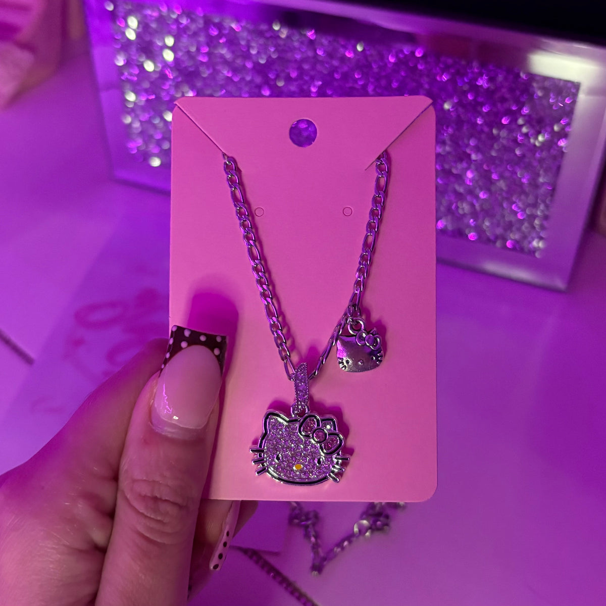 Silver Hello Kitty Necklace