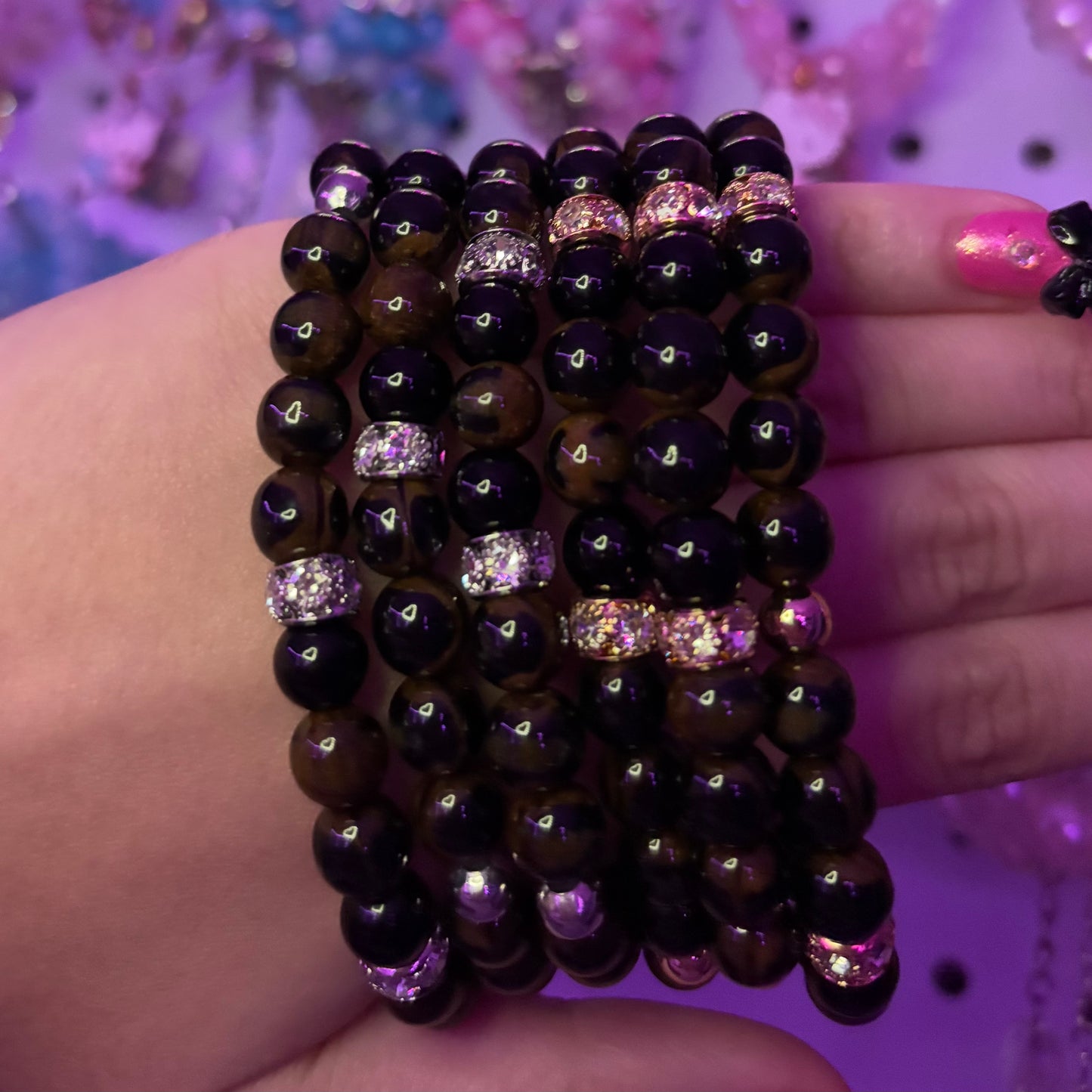 Marble brown and black