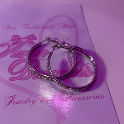 Sparkled Hoops