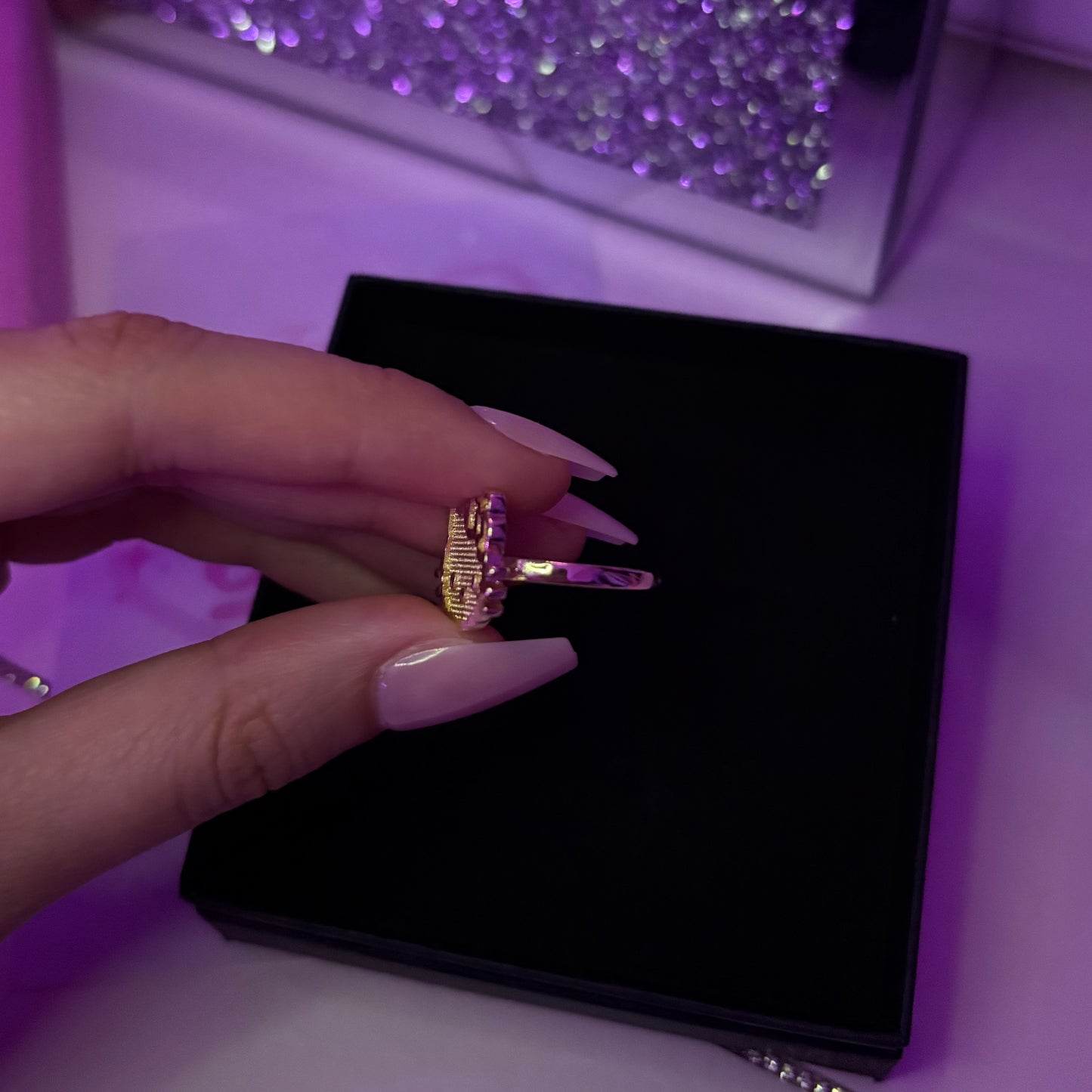 Hello Kitty Gold Ring (smooth ring)