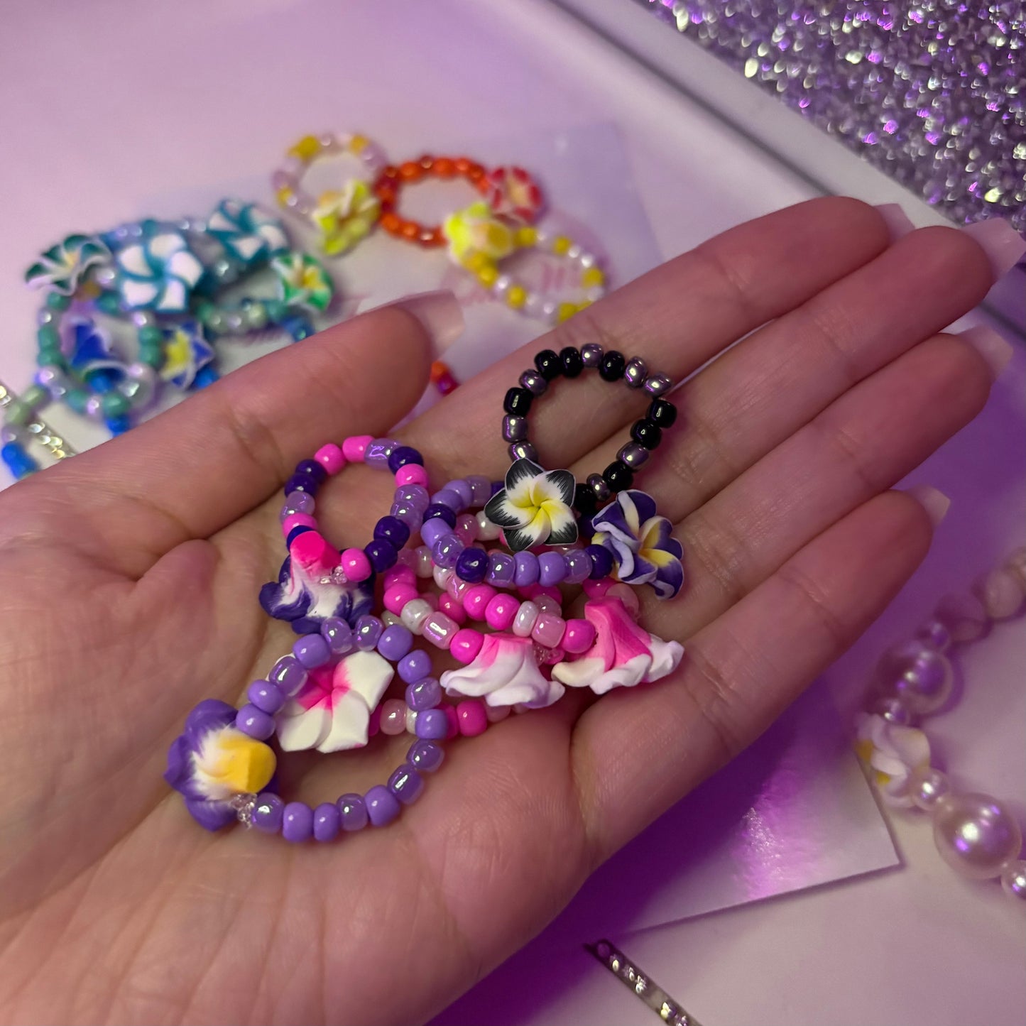 Beaded Rings (4 RINGS FOR $1)