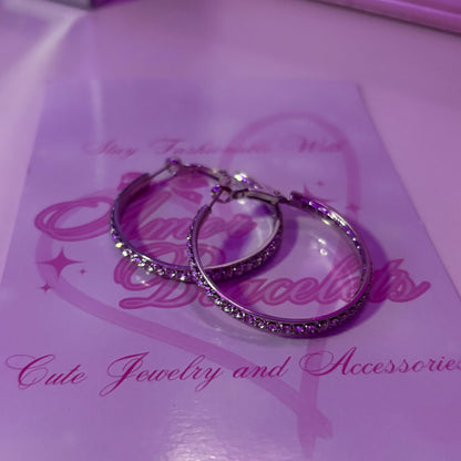 Sparkled Hoops