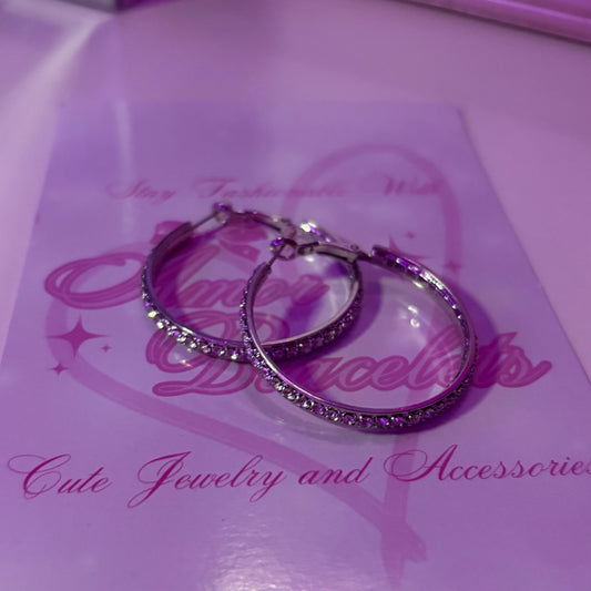 Sparkled Hoops