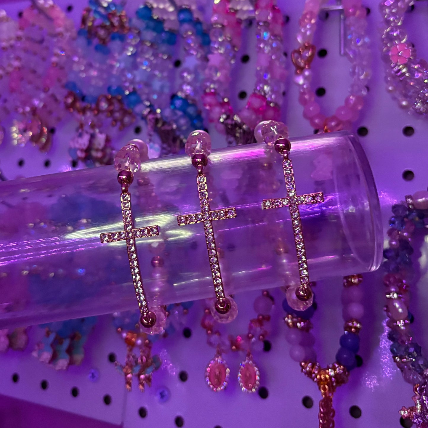 Gold Rhinestone Cross