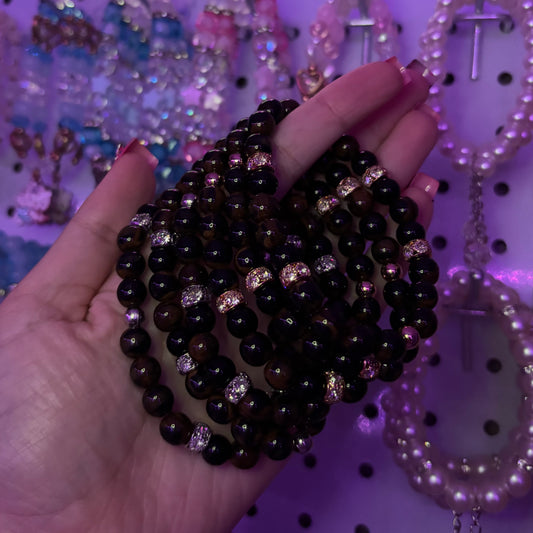 Marble brown and black