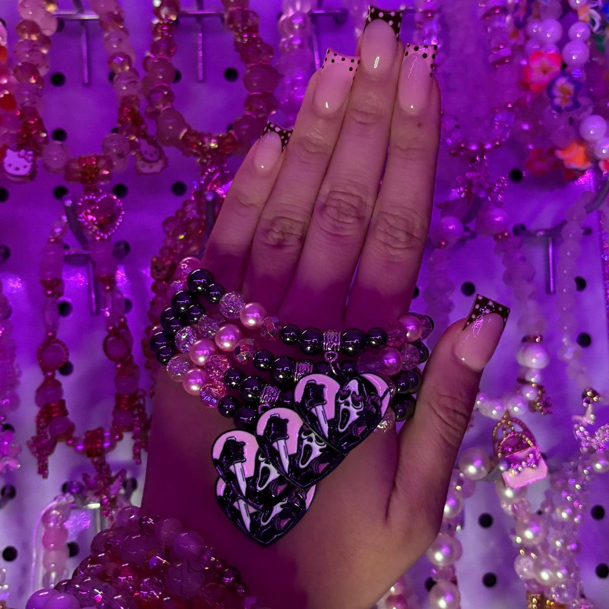 Beaded Pink Ghostface