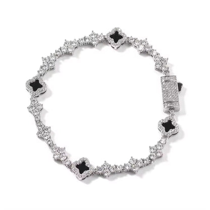 Blinged Out Clover Bracelet