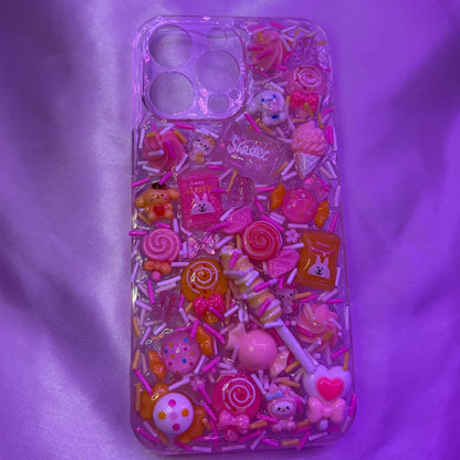 iPhone 14 Pro Max Pink and Yellow Candy Junk Case