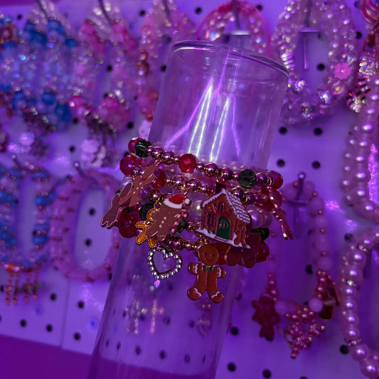 Gingerbread Bracelet Stack