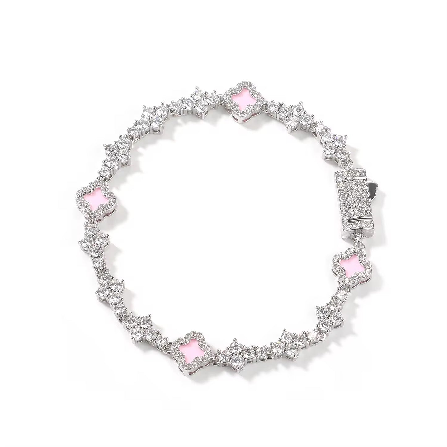 Blinged Out Clover Bracelet