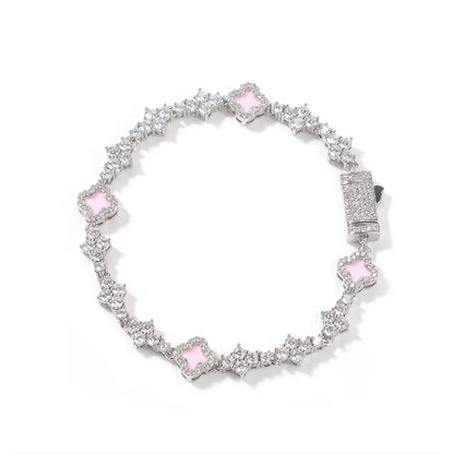 Blinged Out Clover Bracelet