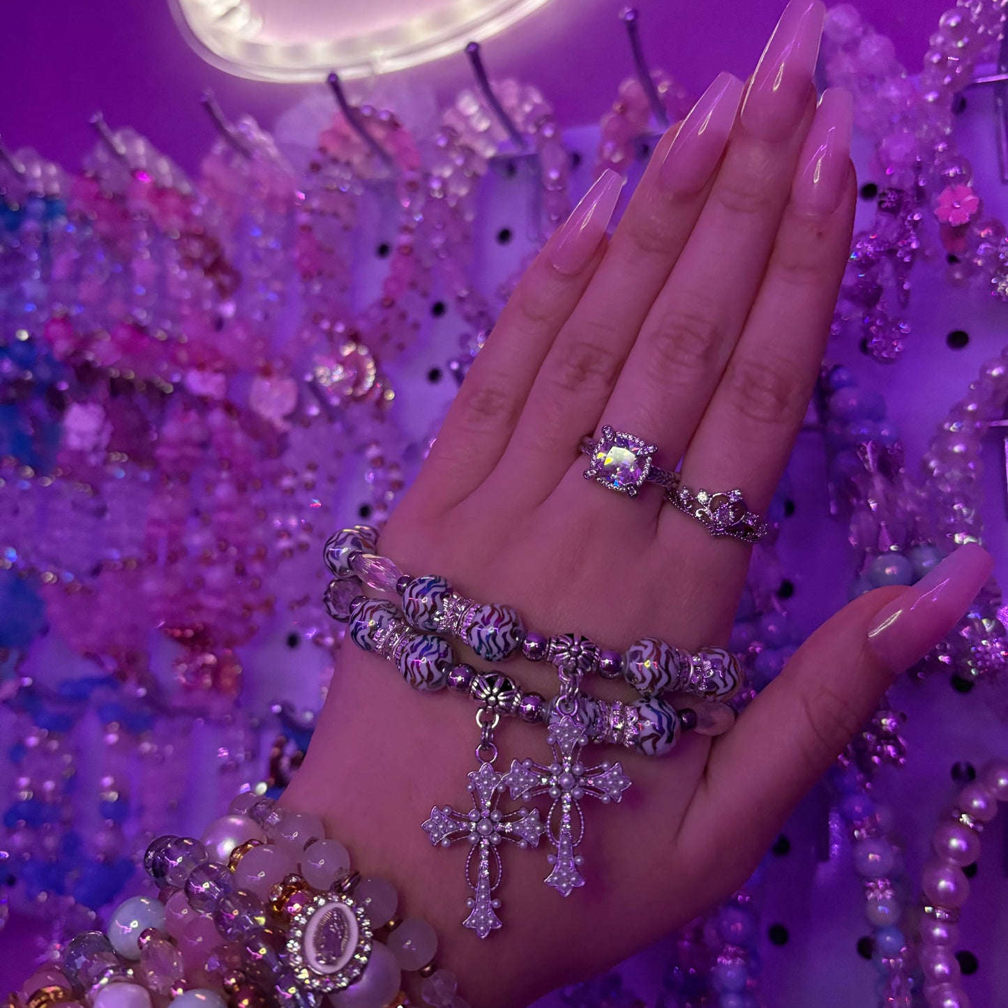 Glamorous Pearl Cross