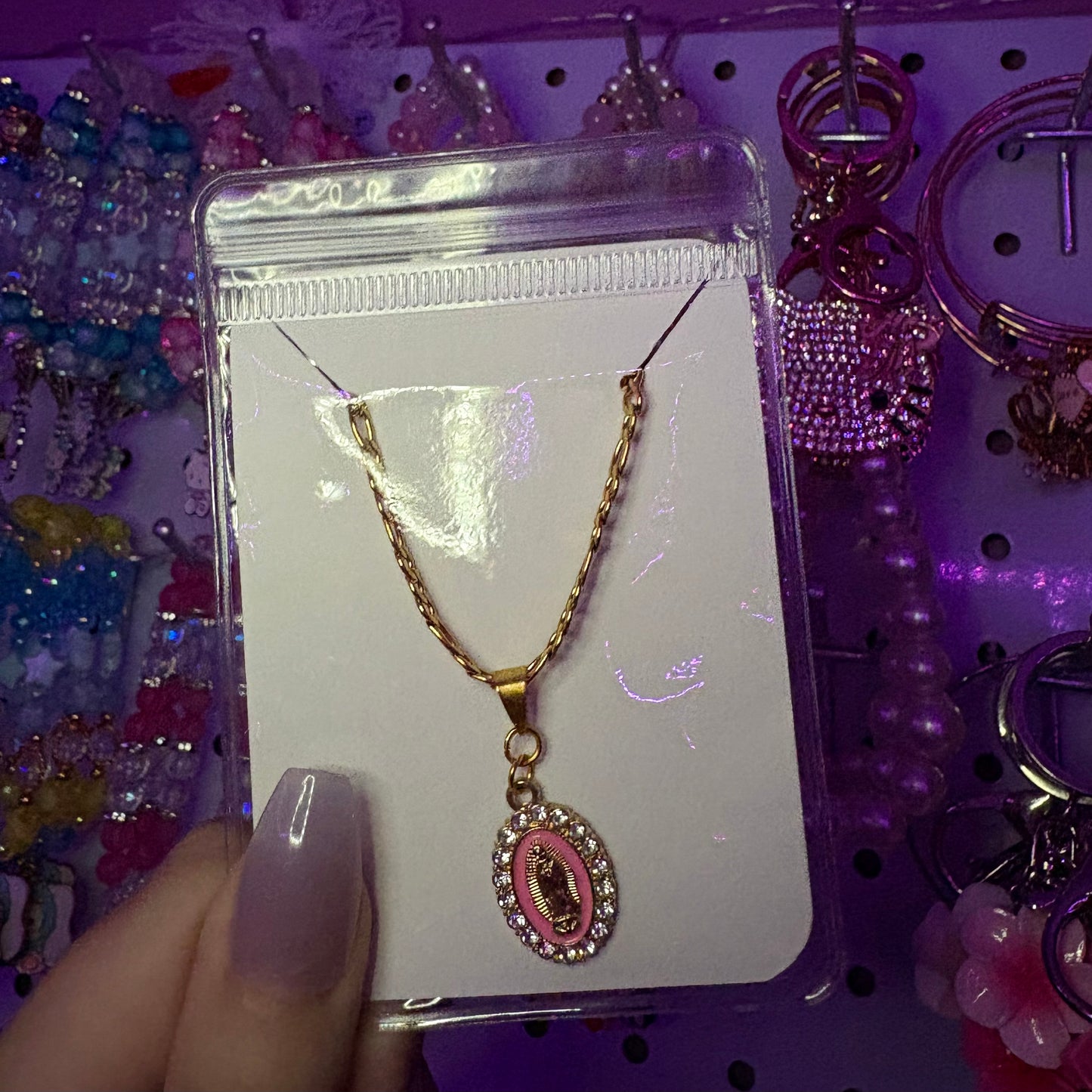 Virgin Mary necklace