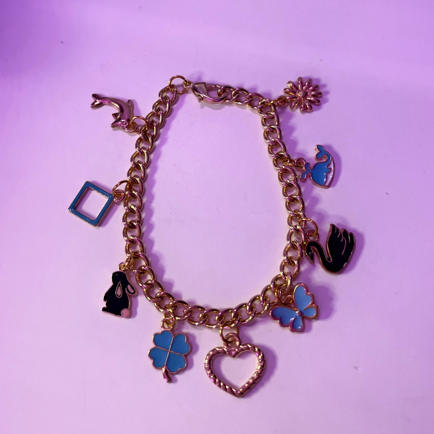 Elegant Gold Charm bracelet