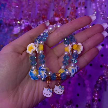 Tropical Flower Pearl Hello Kitty