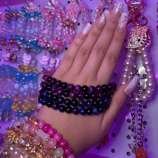 Cat eye beaded bracelets