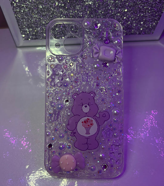 iPhone 14 Junk Case Purple Care Bear