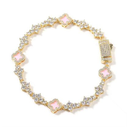 Blinged Out Clover Bracelet