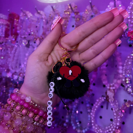Bad Bunny Heart keychain