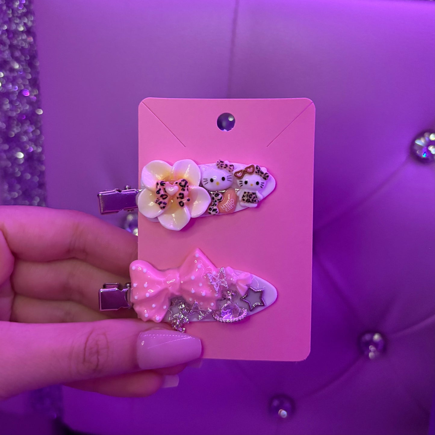 Simple Junky Hair Clips 2 Pieces