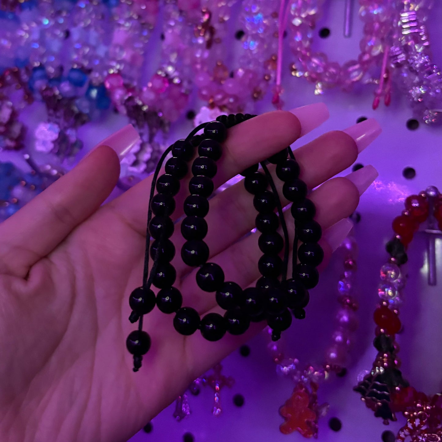 Black adjustable bracelet