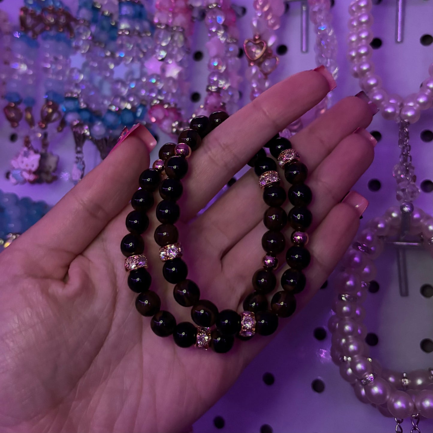 Marble brown and black