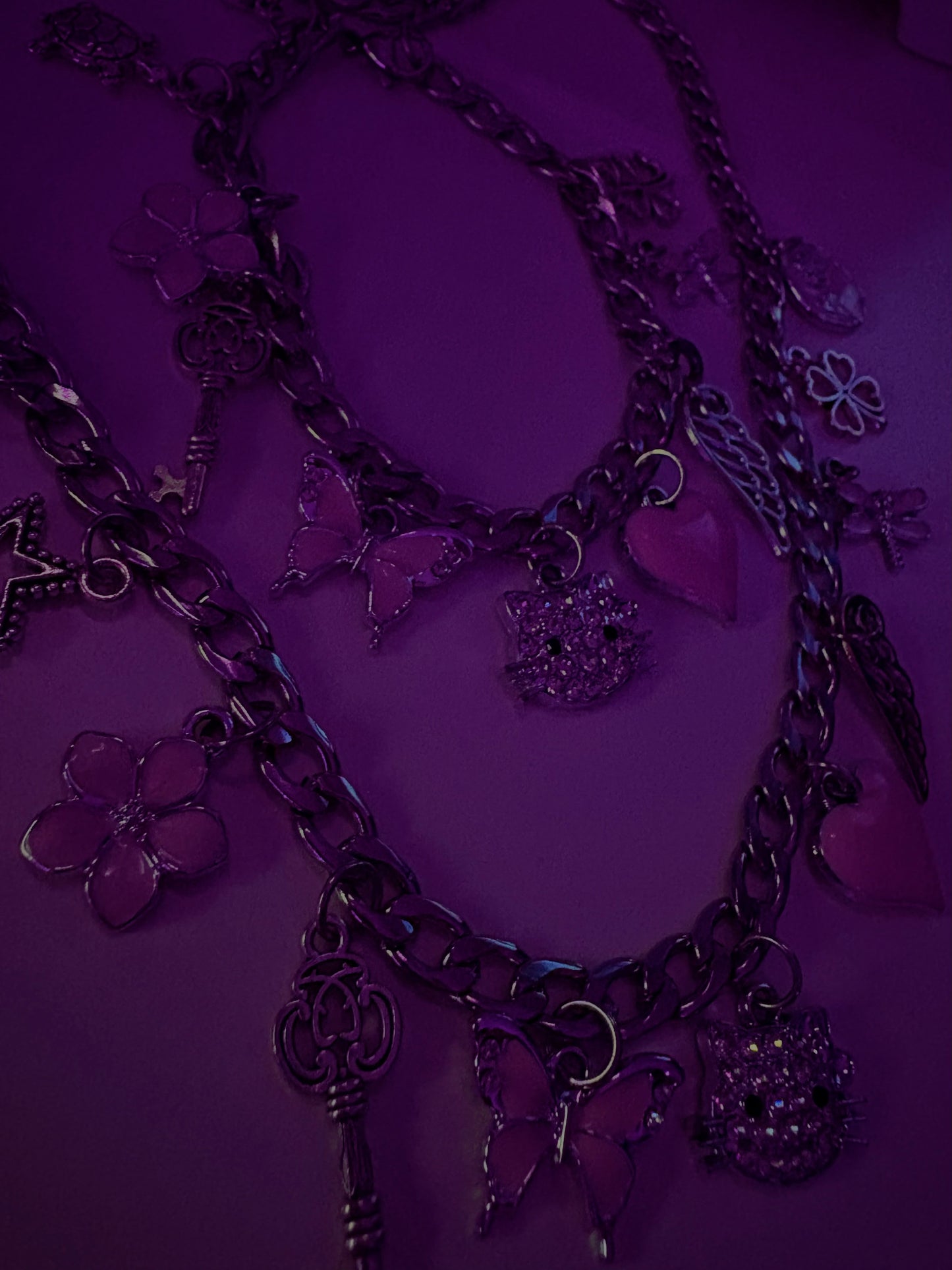 Hello Kitty Babe Silver Charm Necklace