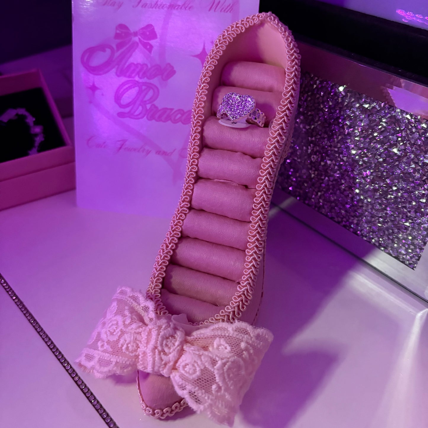 Blinged-Out Nugget Heart
