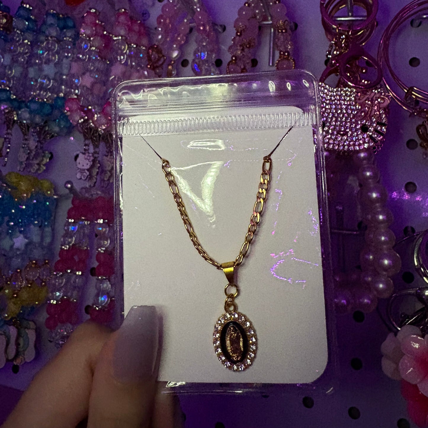 Virgin Mary necklace
