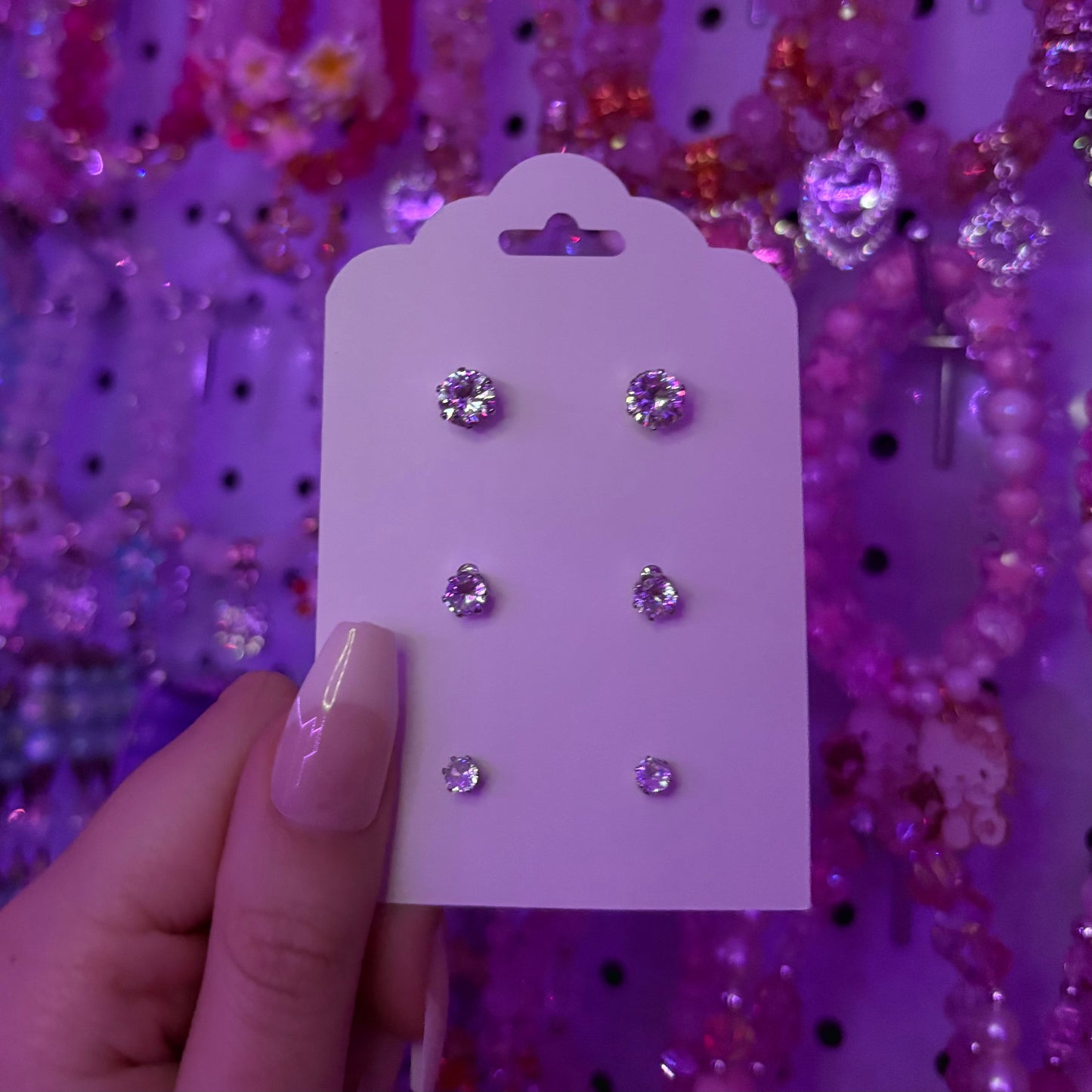 Diamond Stud Earrings Bundle