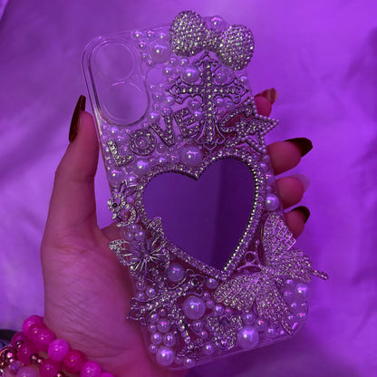 iPhone 16 Silver Girly Junk Case