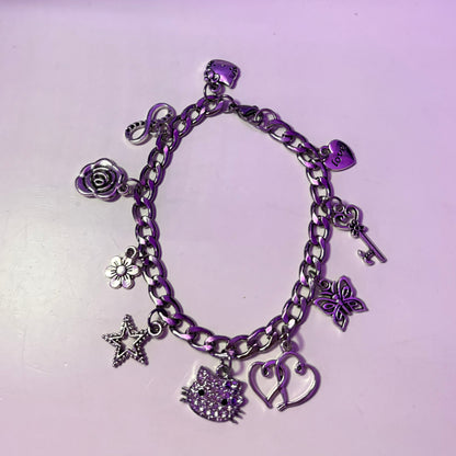 Hello Kitty Silver Charm bracelet