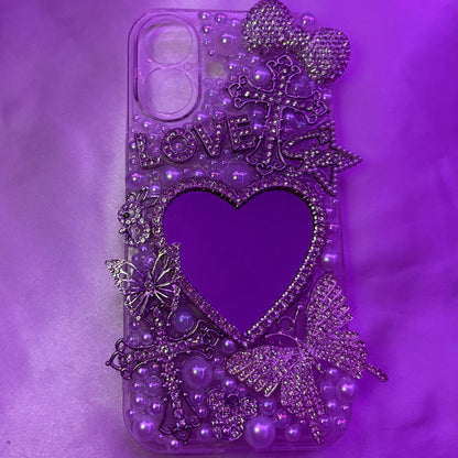 iPhone 16 Silver Girly Junk Case