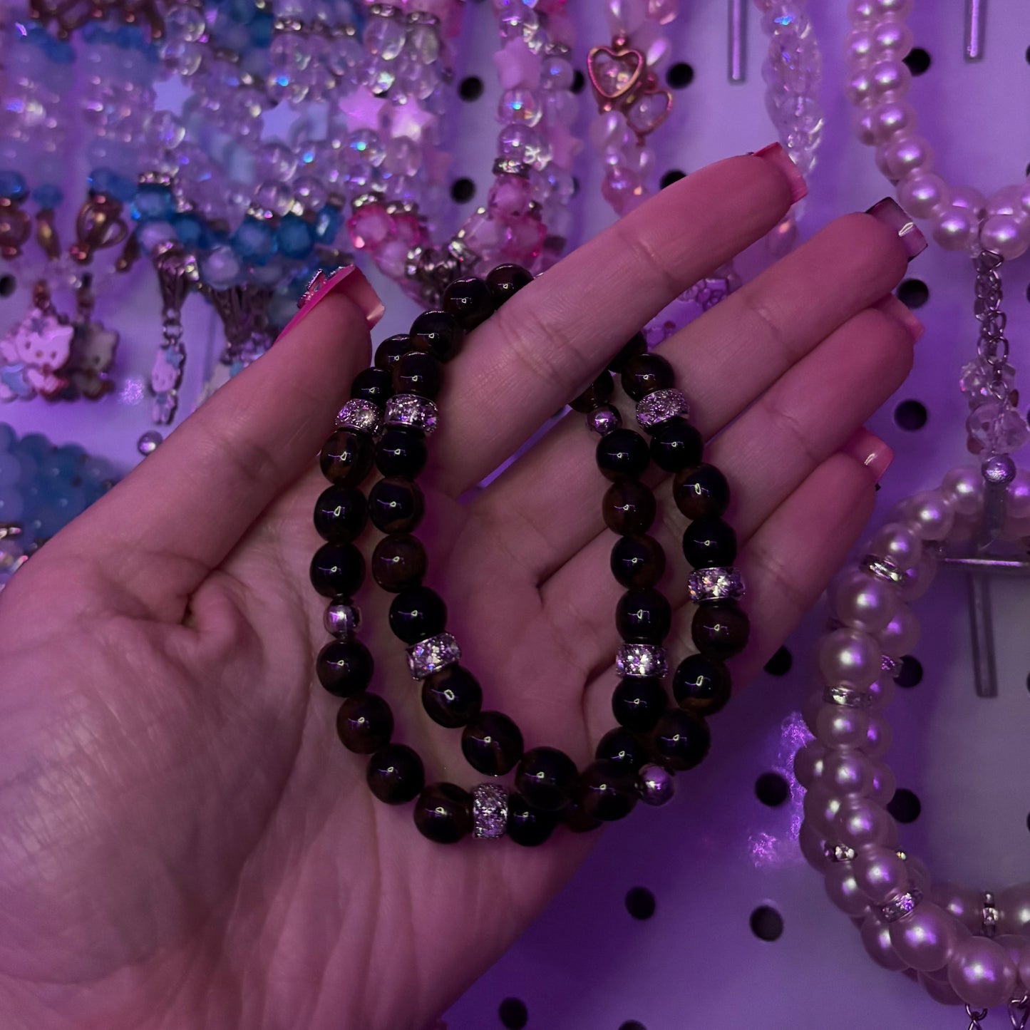 Marble brown and black