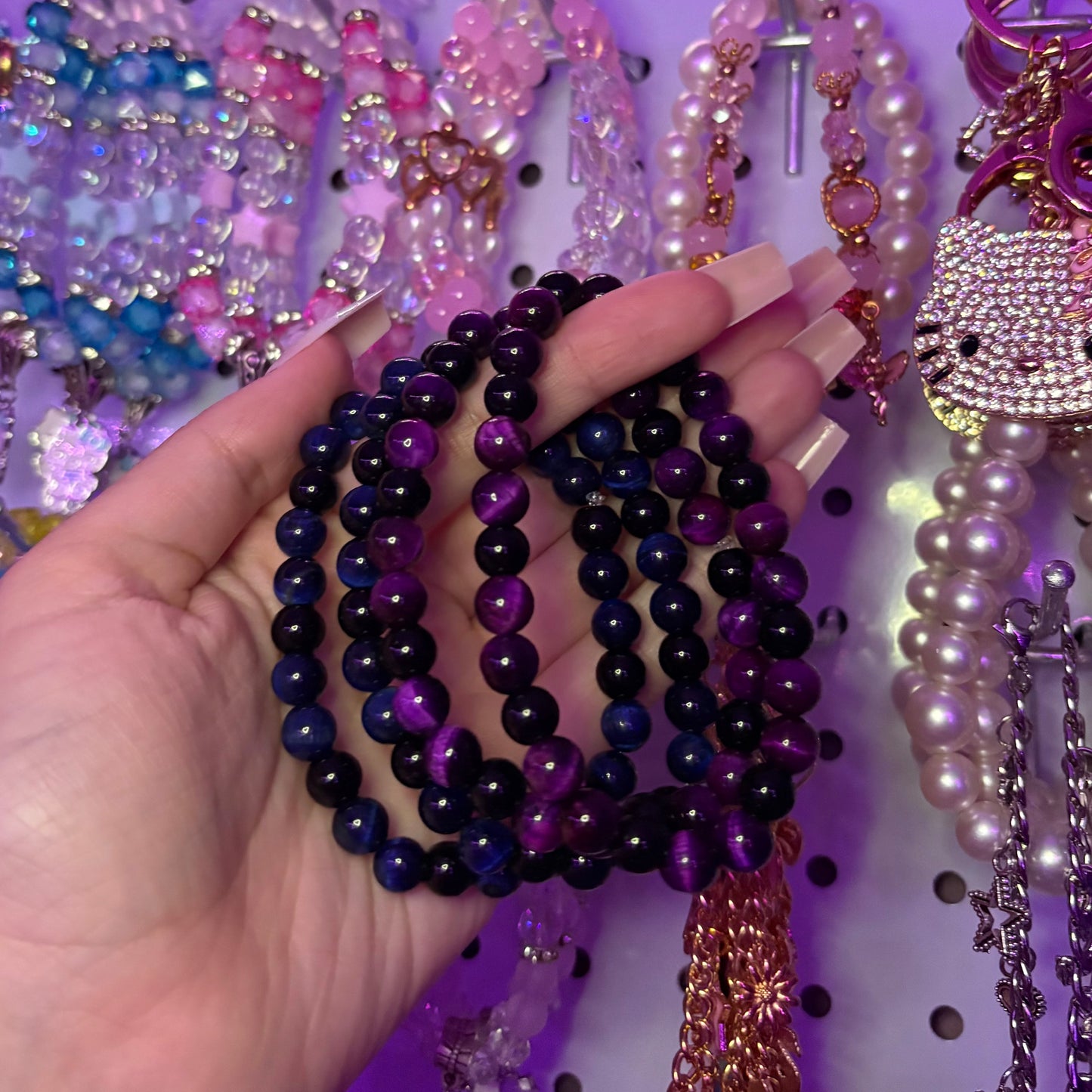 Cat eye beaded bracelets