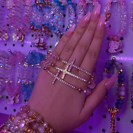 Gold Rhinestone Cross