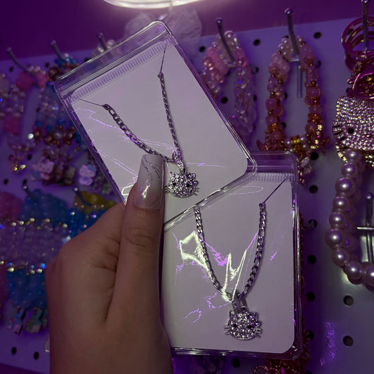Hello Kitty Rhinestone necklace