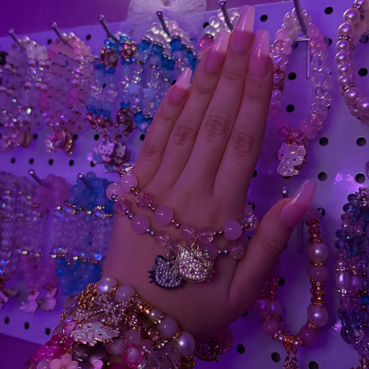 Rhinestone Charm Hello Kitty