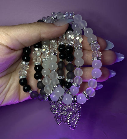 Heart cross bracelets