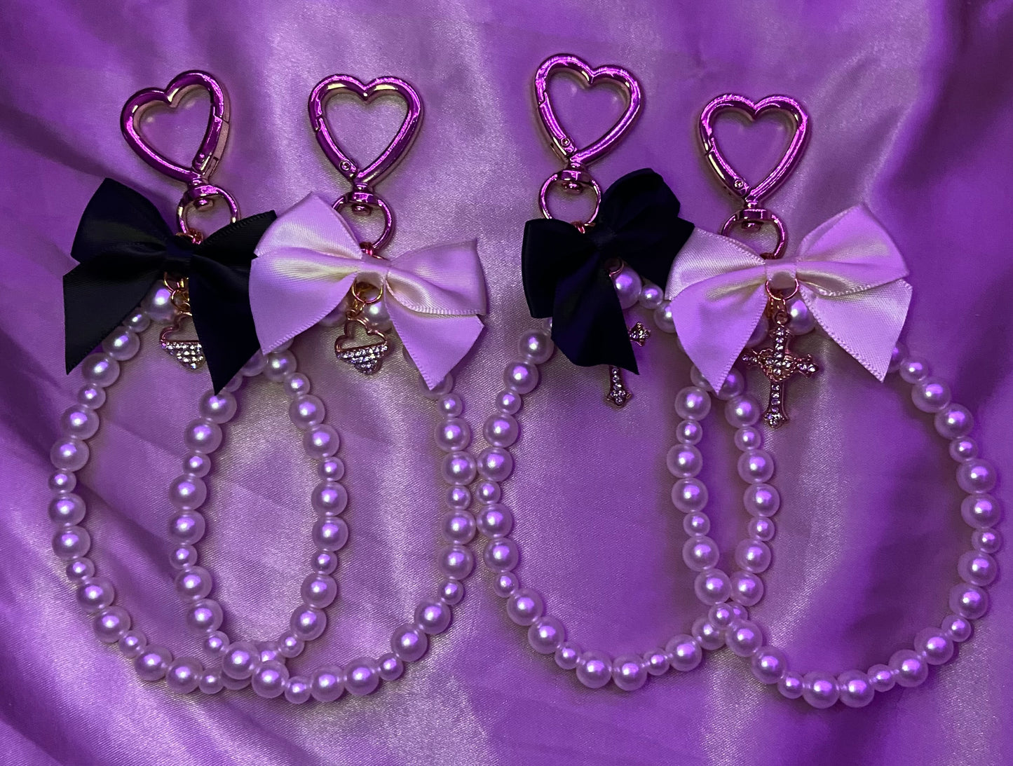 Long bow purse charm / keychain