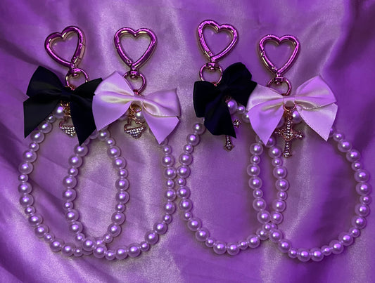 Long bow purse charm / keychain