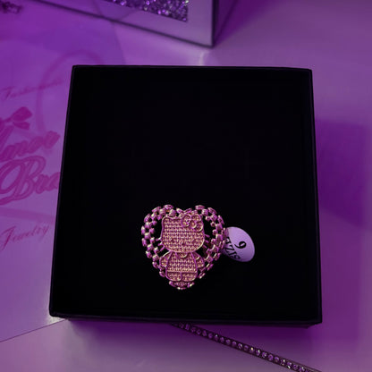 Hello Kitty Heart Nugget Ring