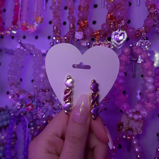 Xoxo Colorful Gold Earrings