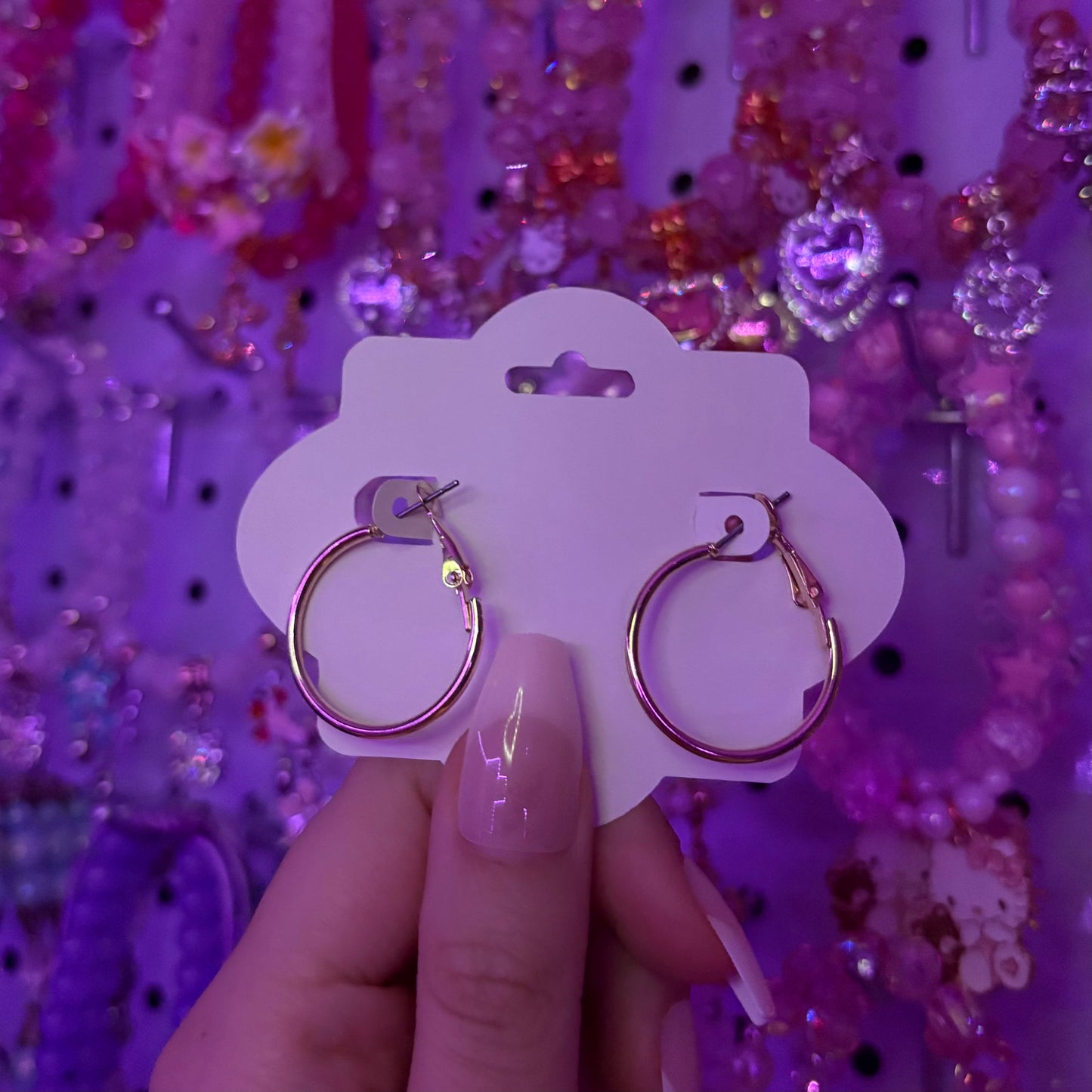 Smooth Gold Hoop Earrings